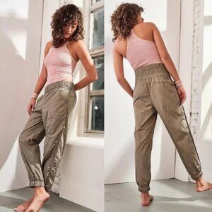 FREE PEOPLE MOVEMENT The Way Home Jogger Pants in Herbalicious Metallic Travel
